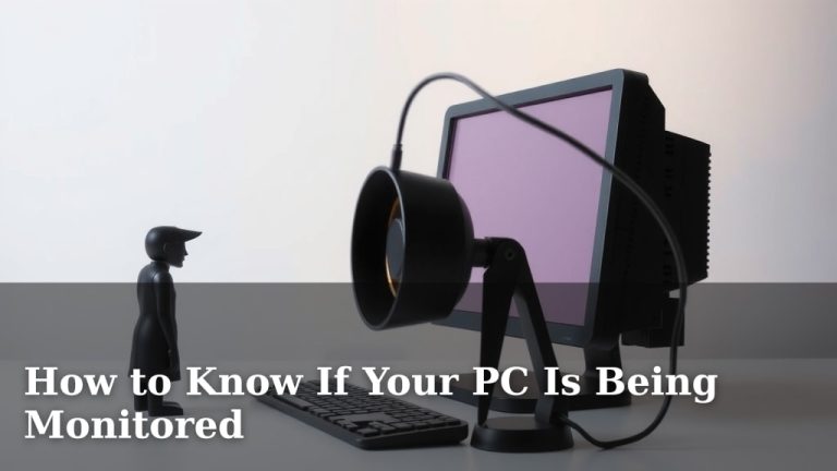 How to Know If Your PC Is Being Monitored