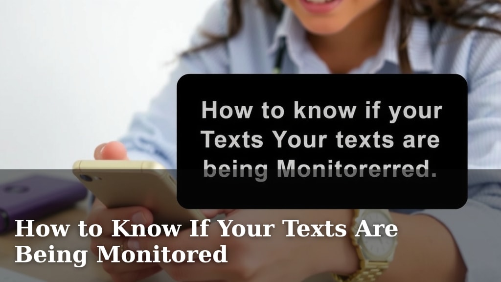 How to Know If Your Texts Are Being Monitored