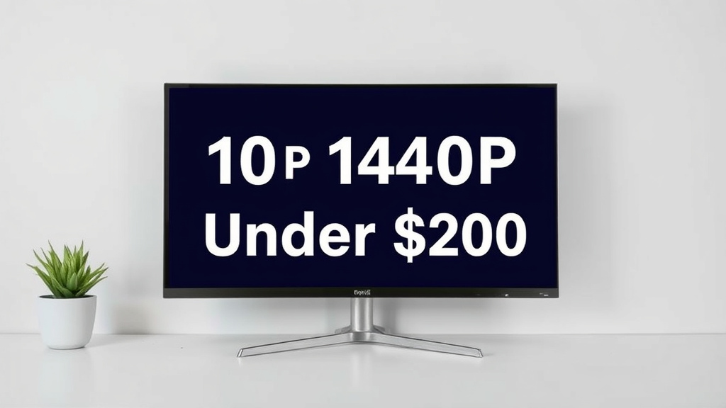 10 Top 1440p Monitors Under $200