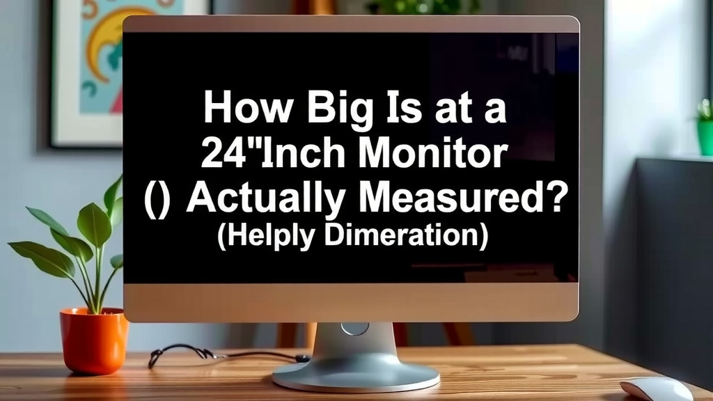 Understanding 24-Inch Monitor Dimensions