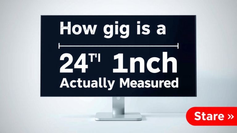 How Big Is a 24-Inch Monitor Actually Measured