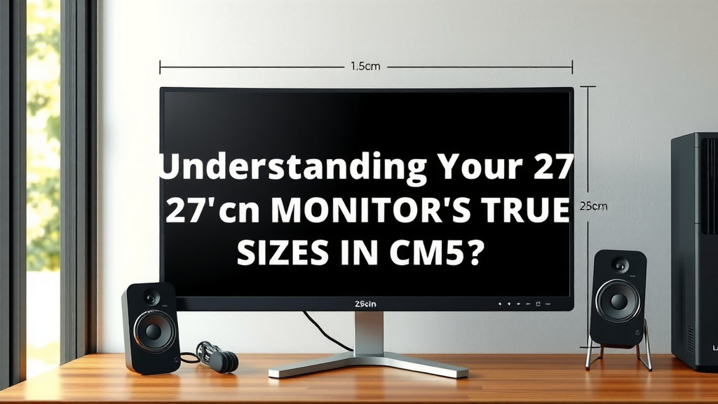 Understanding Your 27-Inch Monitor's True Size in Centimeters