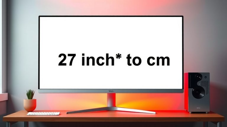 27 Inch Monitor to CM: Exact Dimensions Explained
