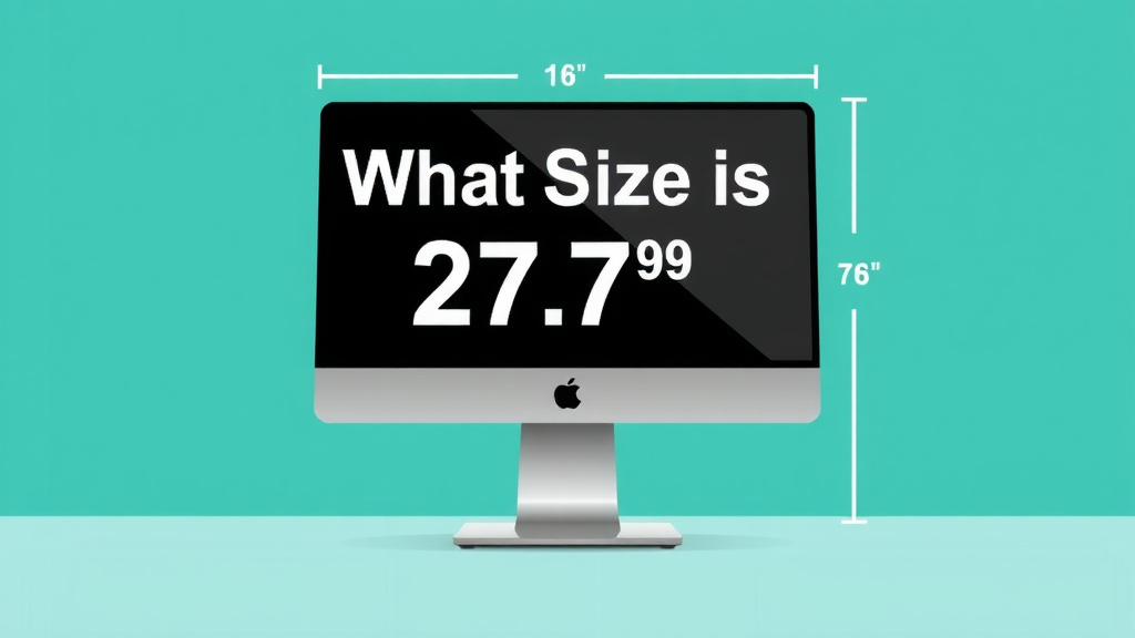 Understanding the Dimensions of a 27-Inch Display