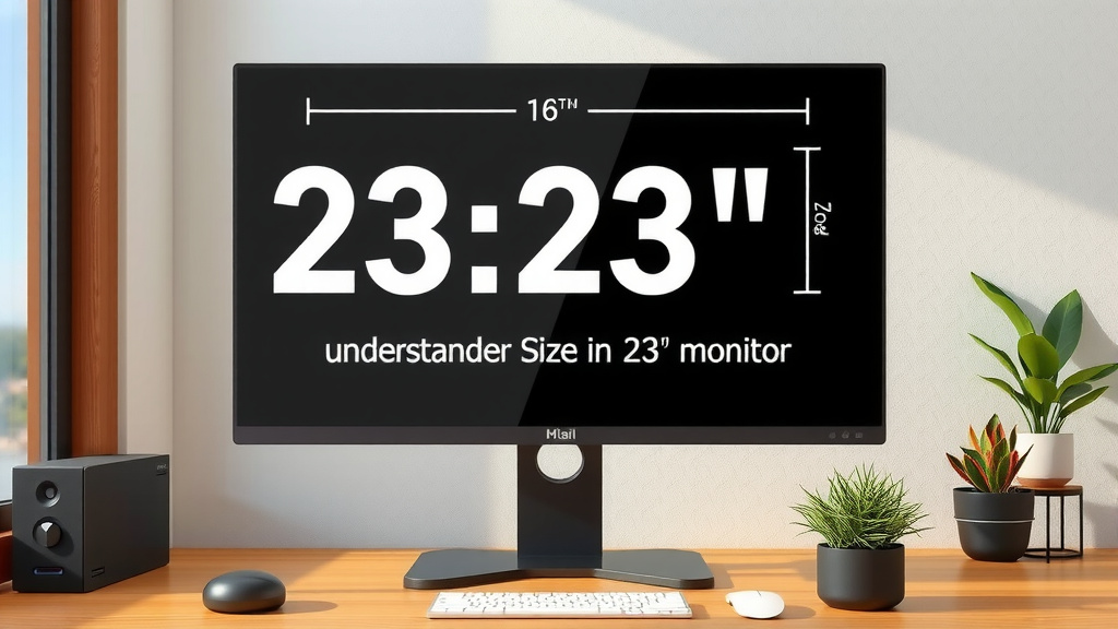 Understanding the Physical Size of a 23-Inch Monitor