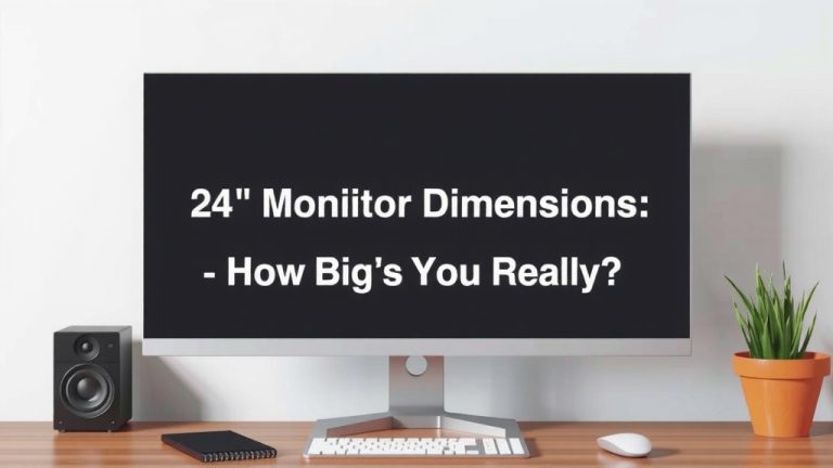 24 Inch Monitor Dimensions: How Big Is It Really