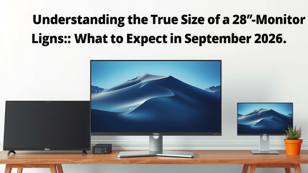 Understanding the True Size of a 28-Inch Monitor