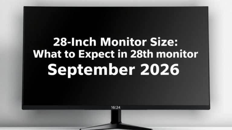 28-Inch Monitor Size: What to Expect in September 2026