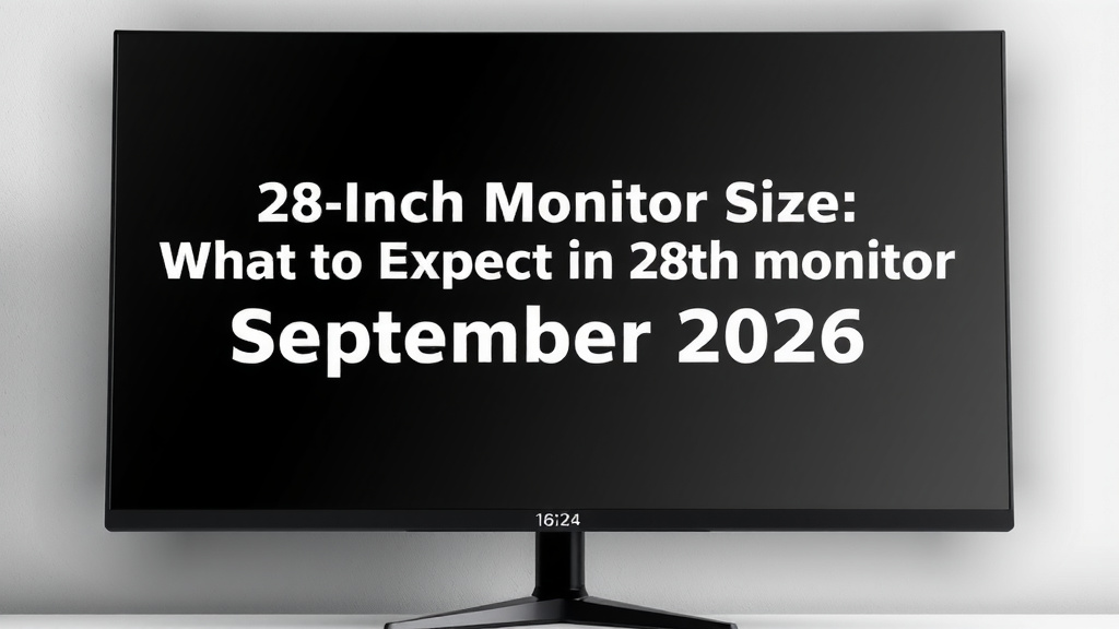 28-Inch Monitor Size: What to Expect in September 2026