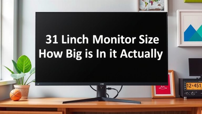 31 Inch Monitor Size: How Big Is It Actually