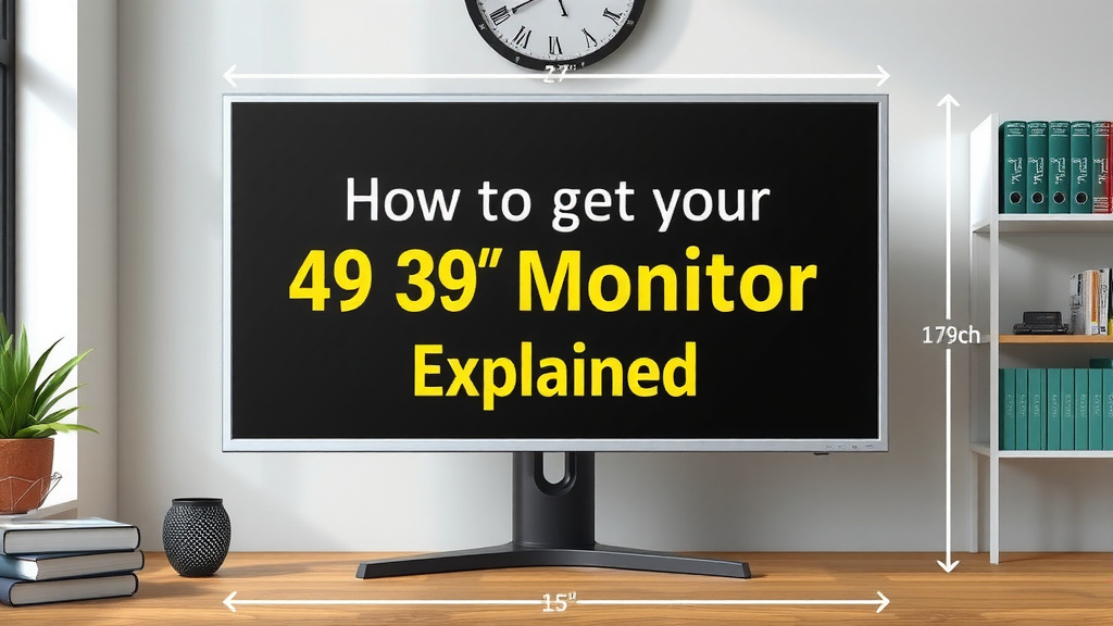 Understanding Your 49-Inch Monitor's Dimensions