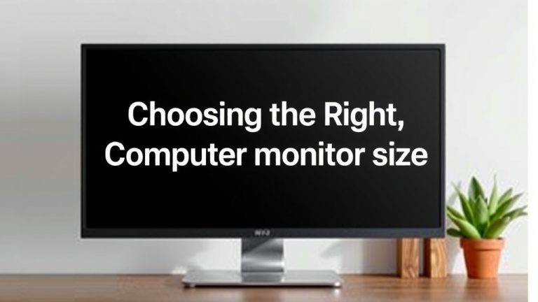Choosing the Right Computer Monitor Size