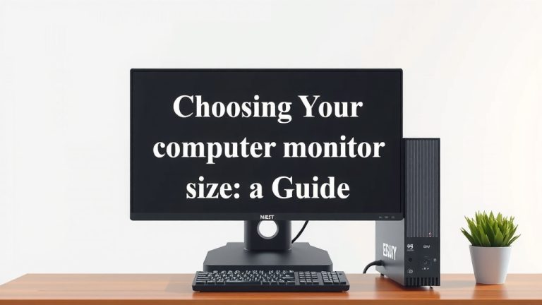 Choosing Your Computer Monitor Size: A Guide