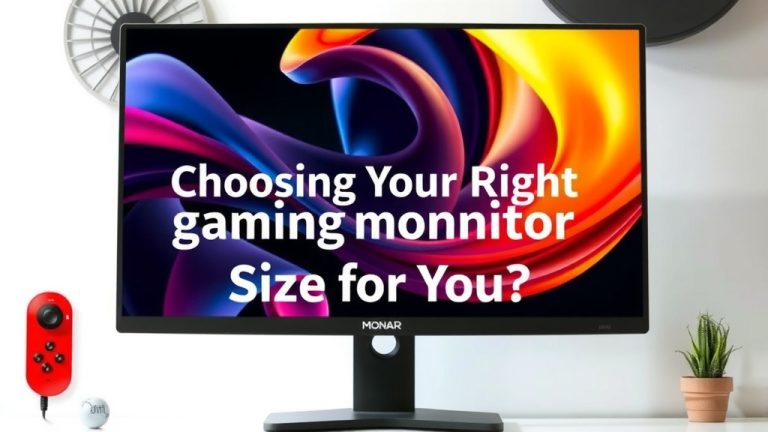 Choosing the Right Gaming Monitor Size for You