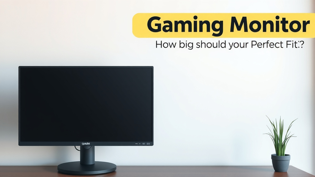 Gaming Monitor Size: What's the Perfect Fit