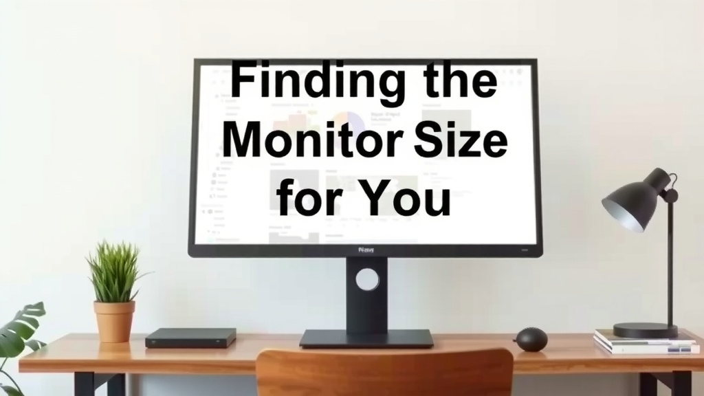 Finding the Right Monitor Size for You