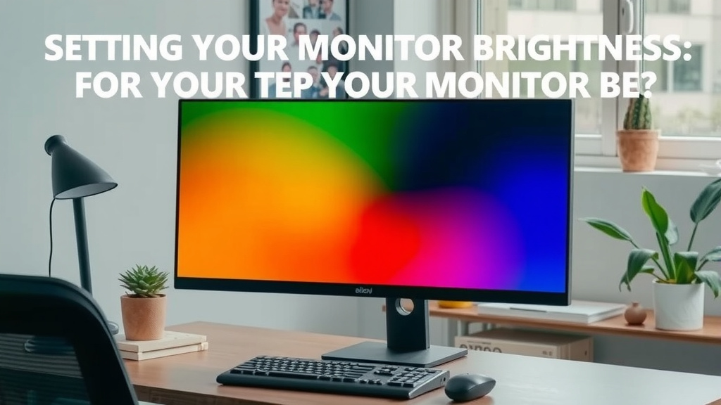 Setting Your Monitor Brightness for Optimal Comfort