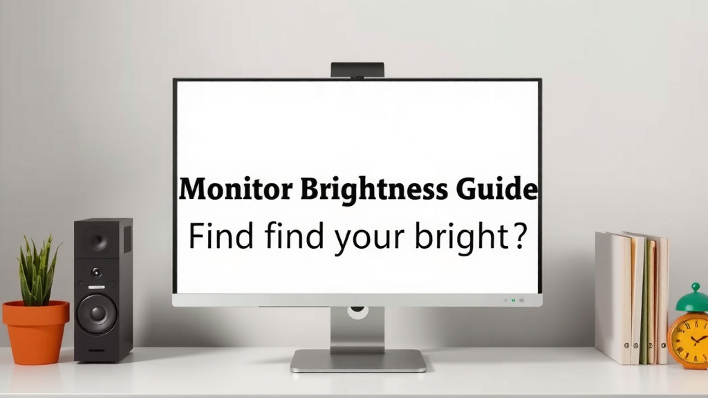 Monitor Brightness Guide: Find the Perfect Setting
