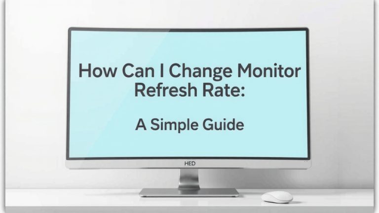 How to Change Monitor Refresh Rate: A Simple Guide