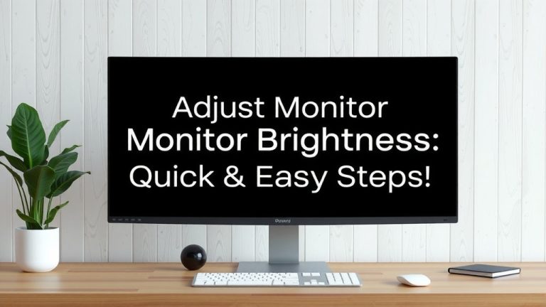 Adjust Monitor Brightness: Quick & Easy Steps