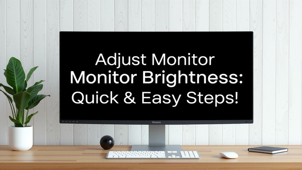 Adjust Monitor Brightness: Quick & Easy Steps
