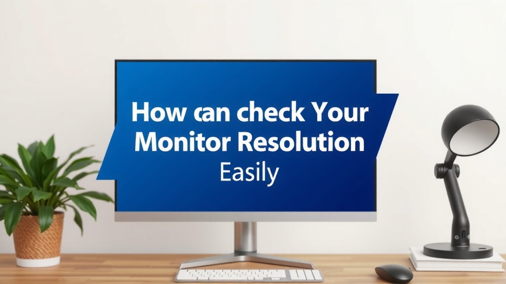 How to Check Your Monitor Resolution Easily