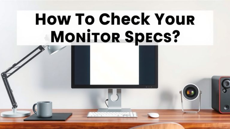 How to Check Your Monitor Specs Easily