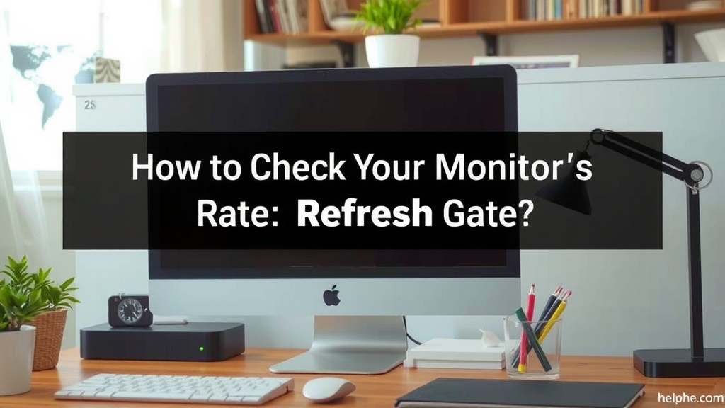 Finding Your Monitor's Refresh Rate: A Simple Guide