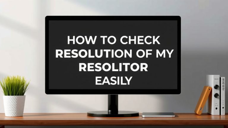 How to Check Your Monitor Resolution Easily