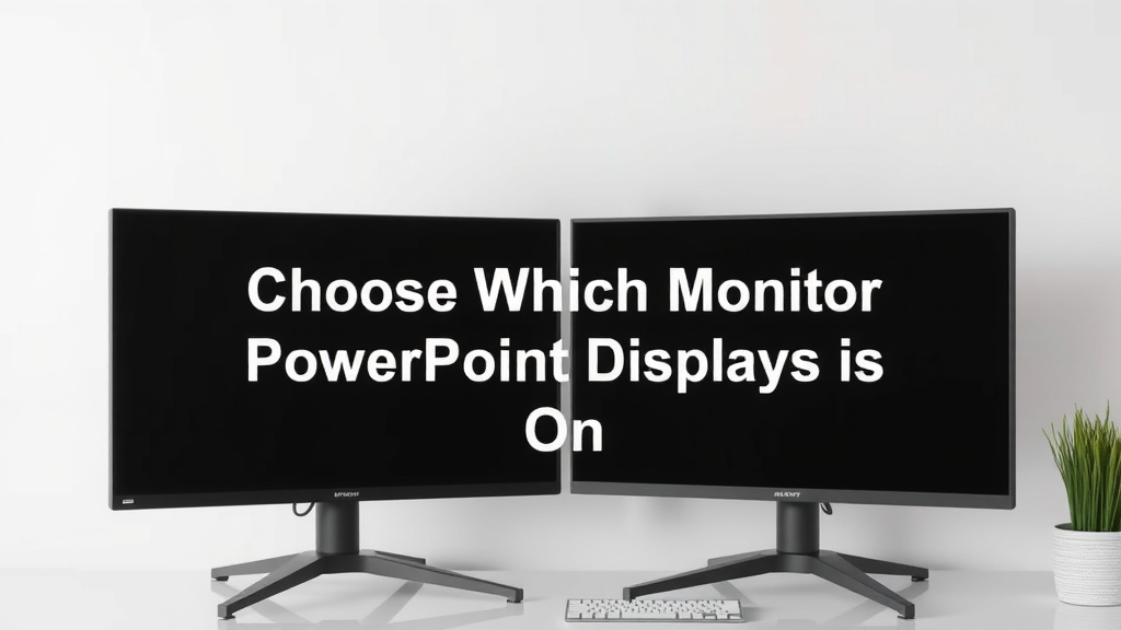 Choose Which Monitor PowerPoint Displays On
